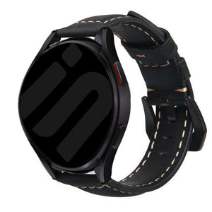 Amazfit Bip 5 Lederarmband (Schwarz)