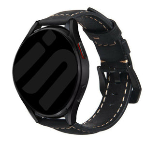 Motorola Moto Watch - 47mm Leather Strap (Black)