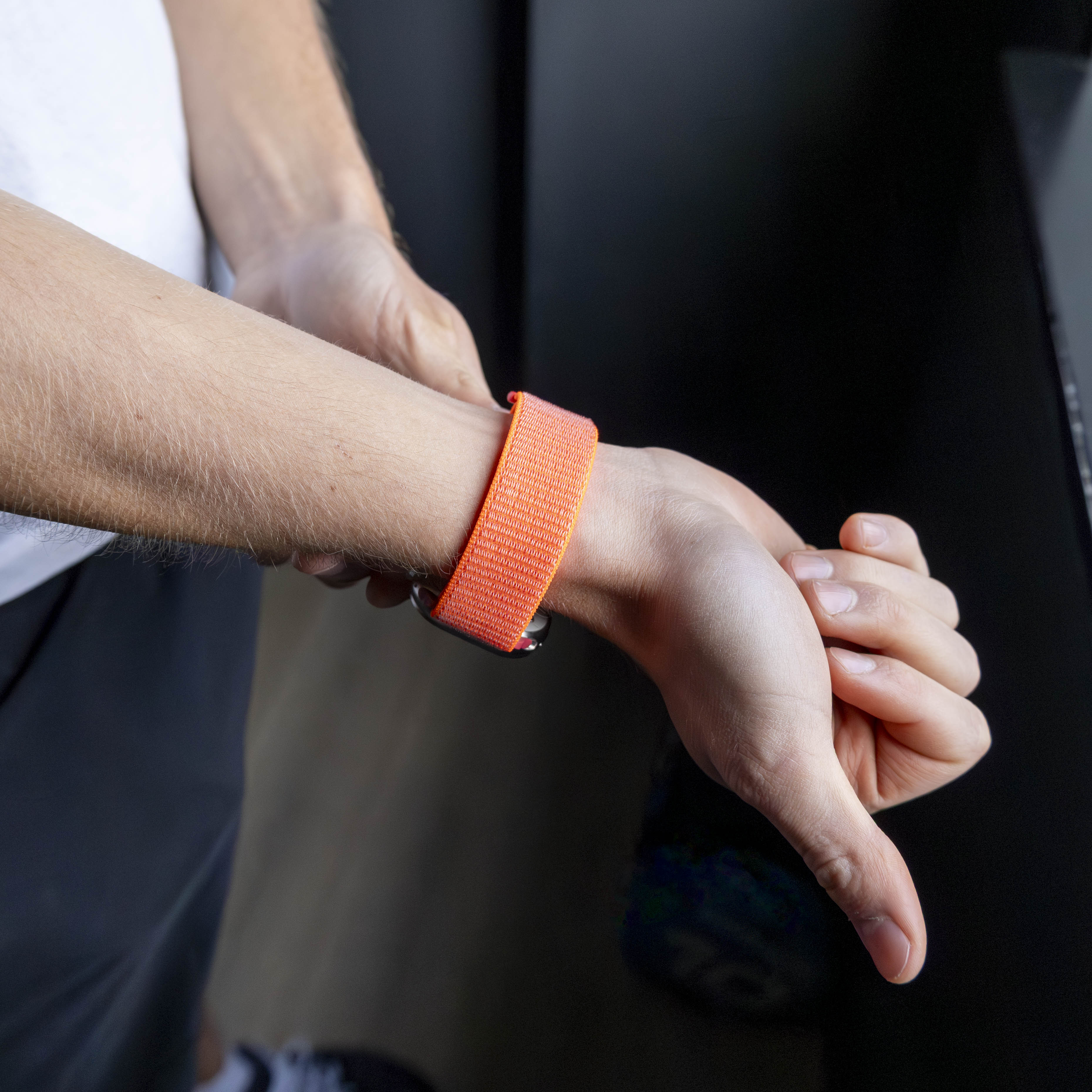 Apple Watch Nylon Loop Armband (Orange)