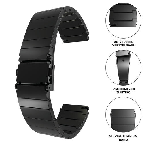 Bracelet luxe en titane OnePlus Watch 3 (noir)