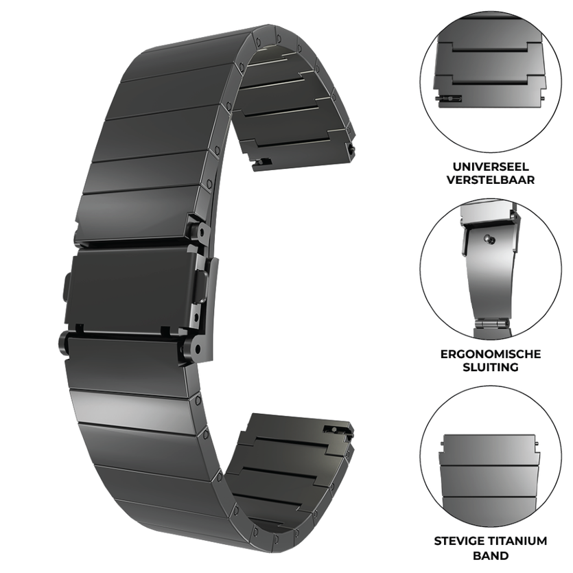 Correa titanio de lujo Huawei Watch Ultimate (grafito)
