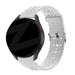 Bandz Polar Ignite 2 Silikonarmband mit Blumenmuster (Weiß)