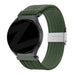 Bandz Bracelet nylon tressé Samsung Galaxy Watch FE (vert olive)