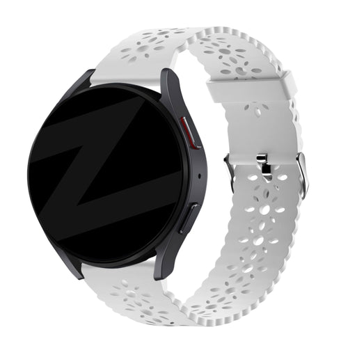 Bandz Correa silicona estampada Amazfit Active 3 Premium (blanco)