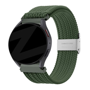 Bandz Garmin Venu 3 Woven Nylon Strap (Olive Green)