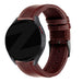 Bandz Xiaomi Amazfit GTS klassisches Lederarmband (Dunkelbraun)