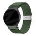 Bandz Bracelet nylon tressé Oppo Watch X (vert olive)