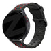 Bandz Honor Watch GS Pro Sportarmband gestreift (Schwarz/Rot)