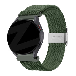 Bandz Huawei Watch GT 7 - 46mm Woven Nylon Strap (Olive Green)