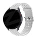 Bandz Samsung Gear Sport Silicone Strap with Cutouts (White)