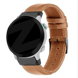 Bandz Garmin Instinct 3 - 45mm Lederarmband (Braun)
