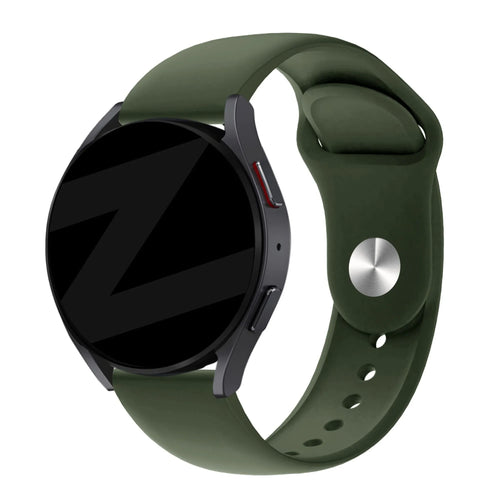 Bandz Amazfit Cheetah (Pro) sport band 'Deluxe' (olijfgroen)