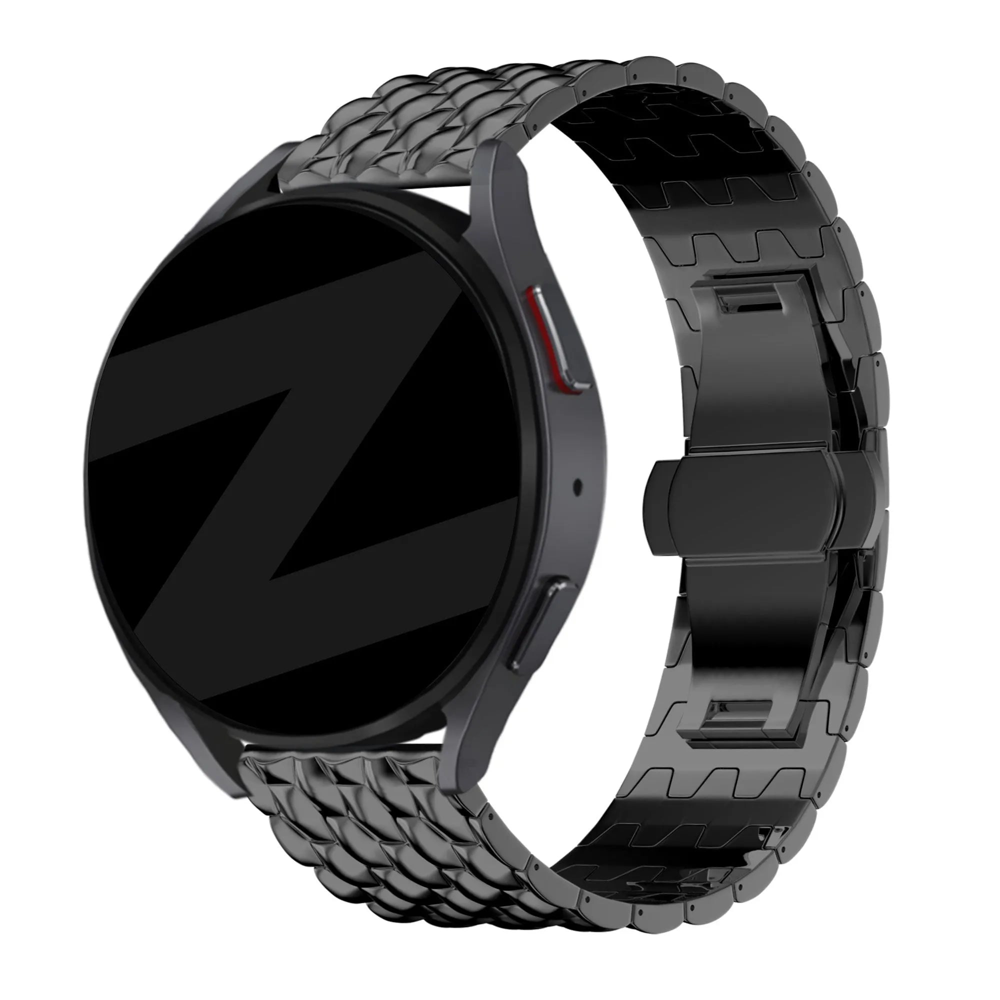 Bandz Gard Pro Health Smartwatch 3 - 41mm Stahlarmband 'Dragon' (Schwarz)