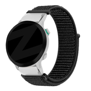 Bandz Garmin D2 Mach 2 - 47mm Nylon Loop Armband (Schwarz)