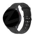 Bandz Correa silicona con estampado floral Samsung Galaxy Watch 42mm (negro)