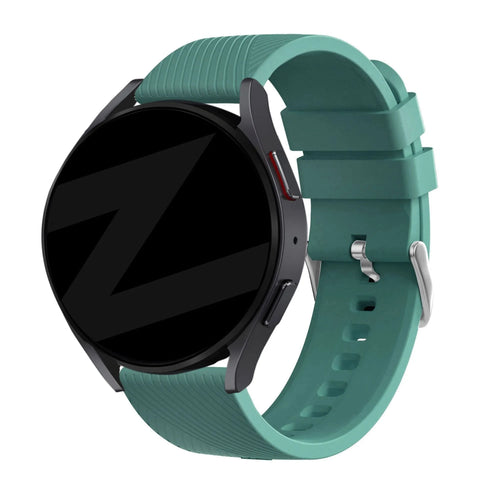 Silicone Strap 'Deluxe', on a watch, 3/4 front view