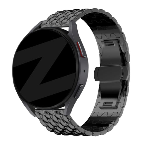 Bandz Bracelet acier 'Dragon' Coros Apex 46mm (noir)