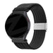 Bandz Samsung Galaxy Watch 7 44mm gevlochten nylon band (zwart)