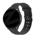 Bandz Bracelet silicone avec motif floral Amazfit Bip U (Pro) (noir)