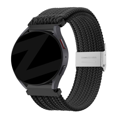 Bandz Bracelet nylon tressé Garmin Forerunner 570 - 42mm (noir)
