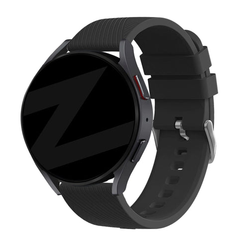 Bandz OnePlus Watch Lite Silikonarmband 'Deluxe' (Schwarz)