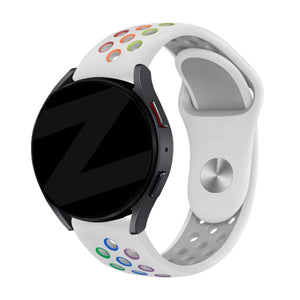 Bandz Coros Apex 42mm Sport Strap 'Deluxe' (White/Colourful)