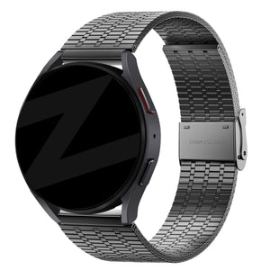 Bandz Garmin Vivomove Style Adjustable Steel Strap (Black)