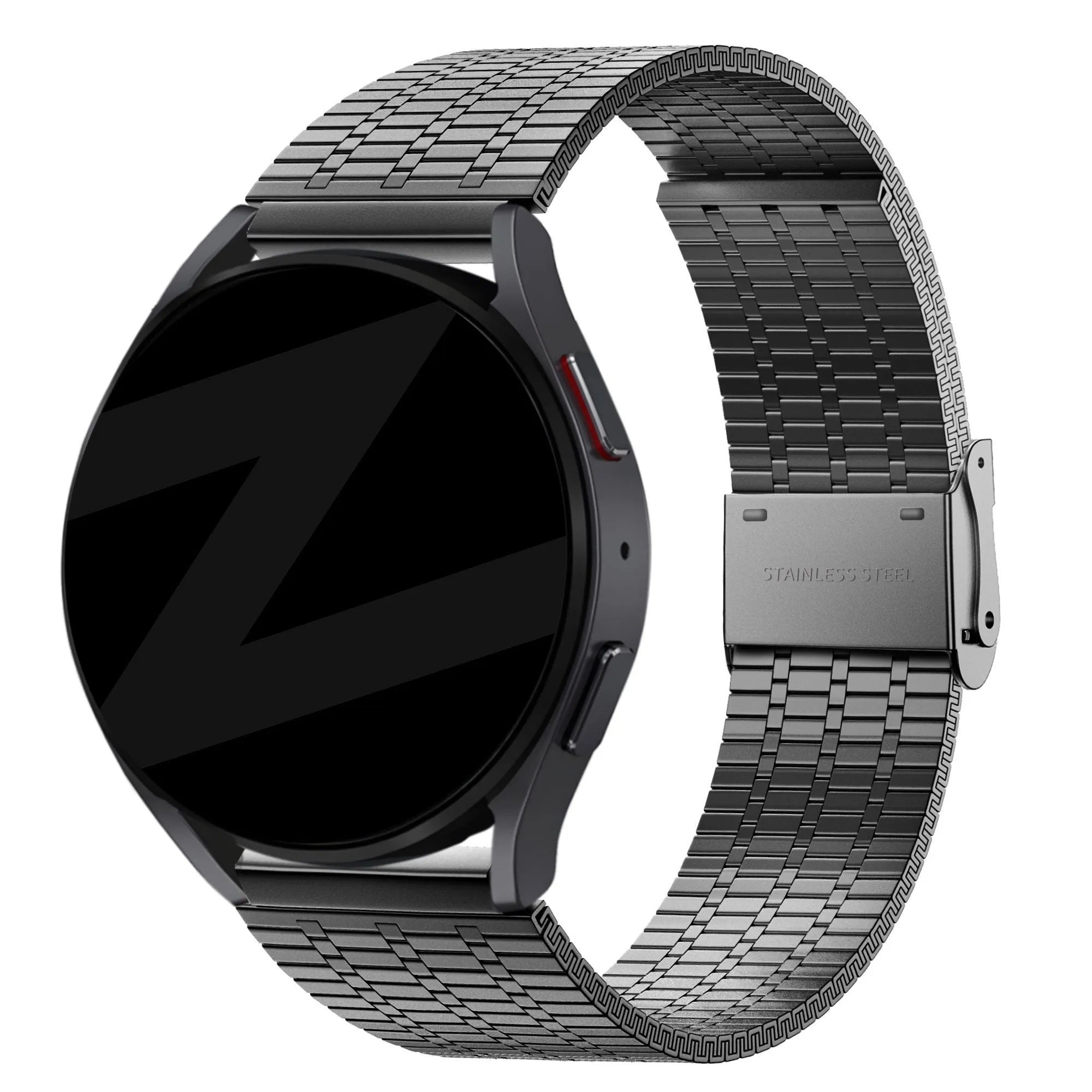 Bandz Coros Apex 4 - 42mm Verstellbares Stahlarmband (Schwarz)