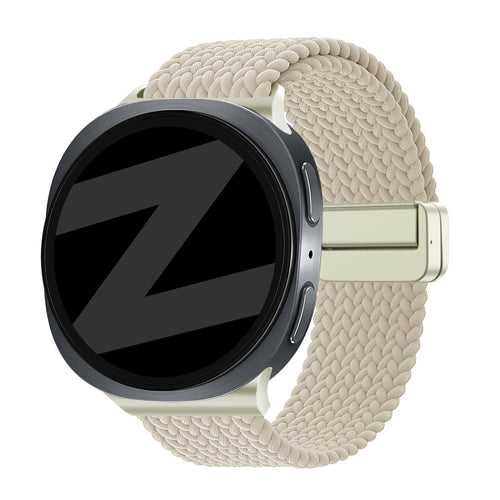 Bandz Correa trenzada magnética Samsung Galaxy Watch 8 - 44mm (blanco estrella)