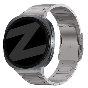 Bandz Samsung Galaxy Watch 8 Classic titanium band 'Deluxe' (titanium)