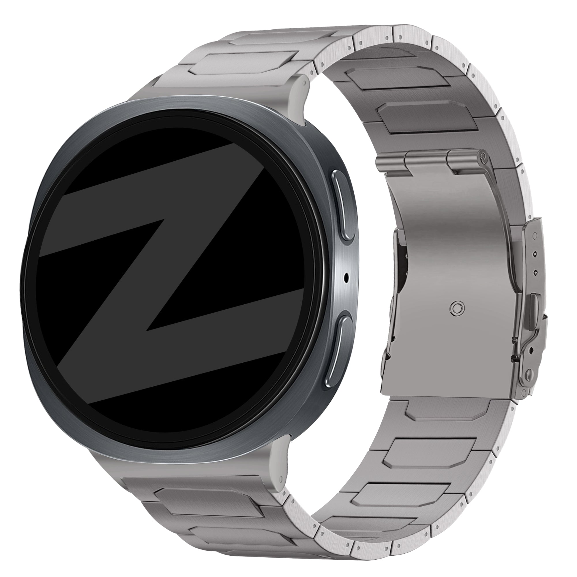 Bandz Samsung Galaxy Watch 8 Classic titanium band 'Deluxe' (titanium)