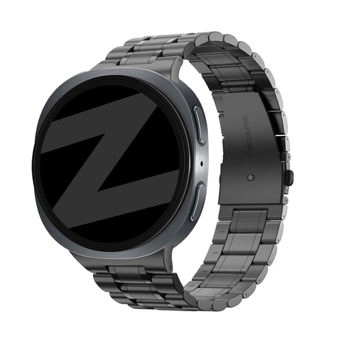 Bandz Bracelet acier 'Deluxe' Samsung Galaxy Watch 8 - 40mm (noir)