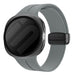 Samsung Galaxy Watch 8 - 40mm D-Schnalle Silikonarmband (Dunkel Grau)