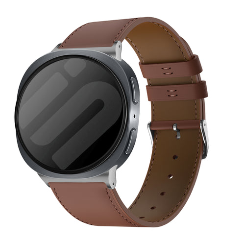 Samsung Galaxy Watch 8 - 40mm Modern Lederarmband (Braun)