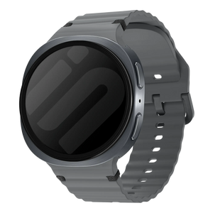 Samsung Galaxy Watch 8 - 40mm Wave Silicone Strap (Dark Grey)