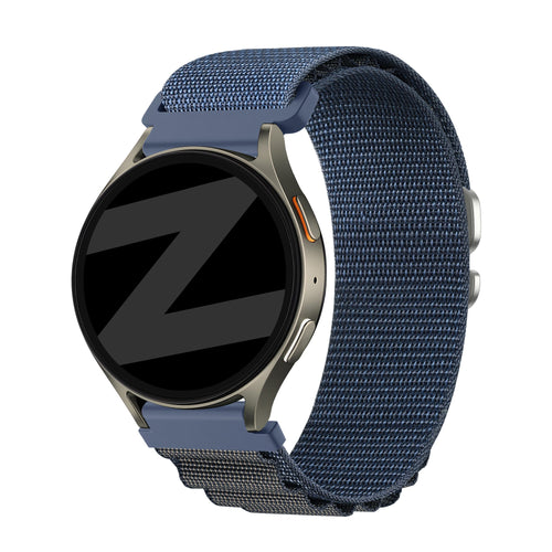 Bandz Samsung Galaxy Watch 4 - 44mm Alpine Nylon Strap (Greyblue)
