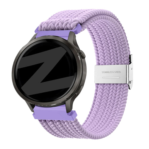 Bandz Correa nylon tejida Garmin Approach J1 (morado claro)