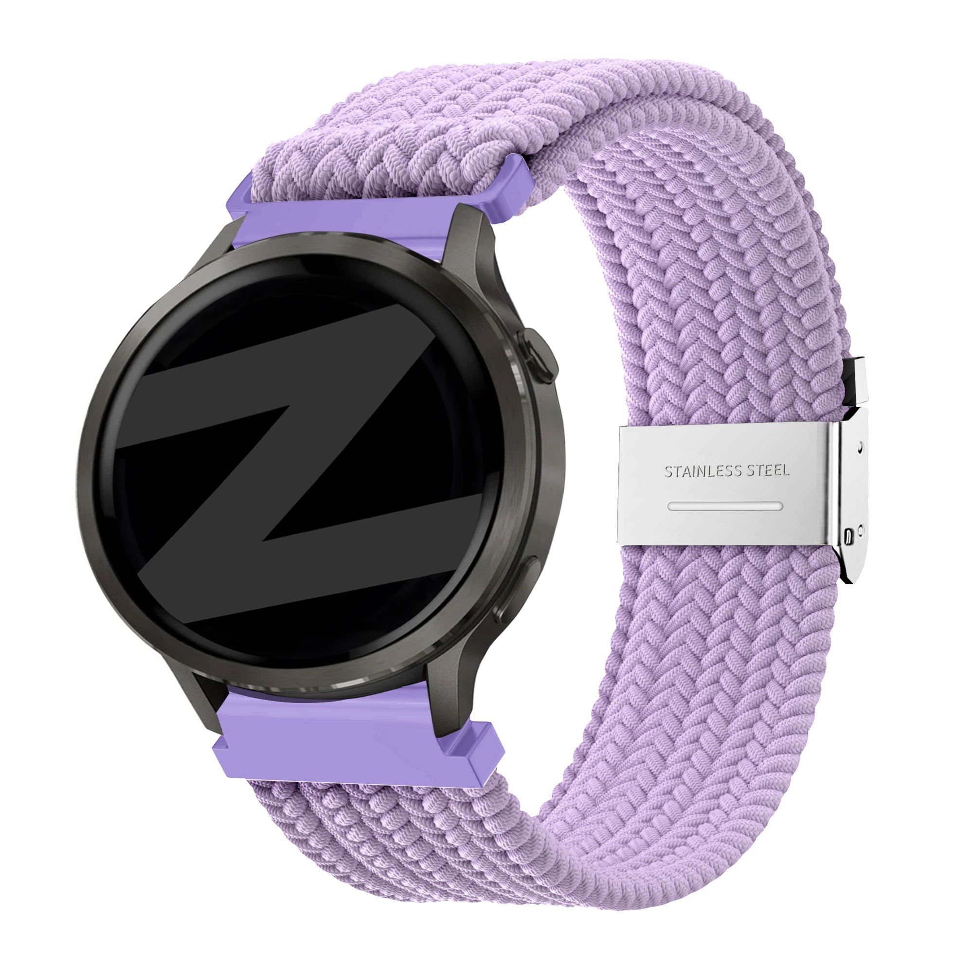 Bandz Garmin Approach J1 Gewebtes Nylonarmband (Hell Lila)