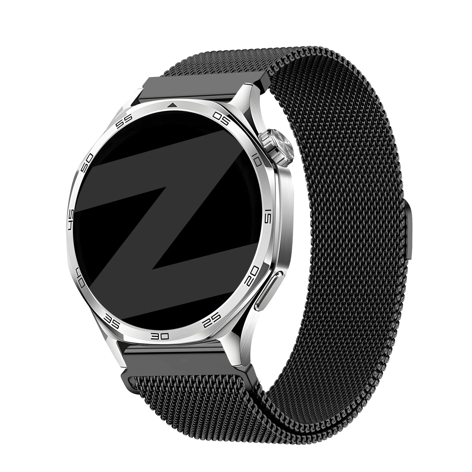 Bandz Huawei Watch GT Runner 'One Push' Milanese Strap (Black)
