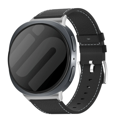 Samsung Galaxy Watch 8 - 40mm Leather Grain Strap (Black)