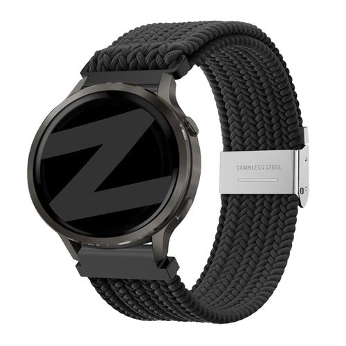 Bandz Garmin Bounce 2 Gewebtes Nylonarmband (Schwarz)