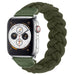 Correa nylon trenzado Apple Watch (verde ejercito)