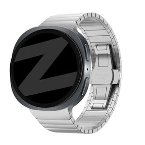 Bandz Samsung Galaxy Watch 9 - 44mm Steel Strap 'One Bead' (Silver)