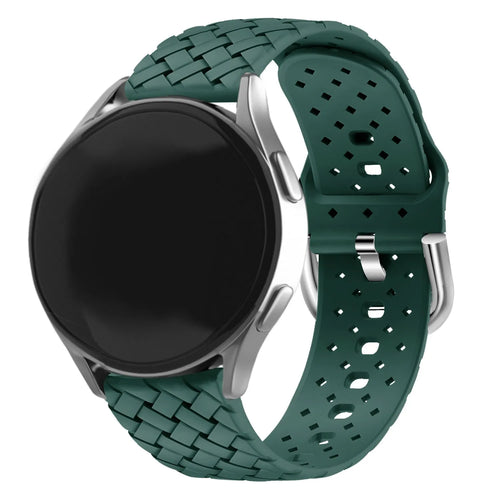 Correa silicona trenzada Coros Apex 2 (verde oscuro)