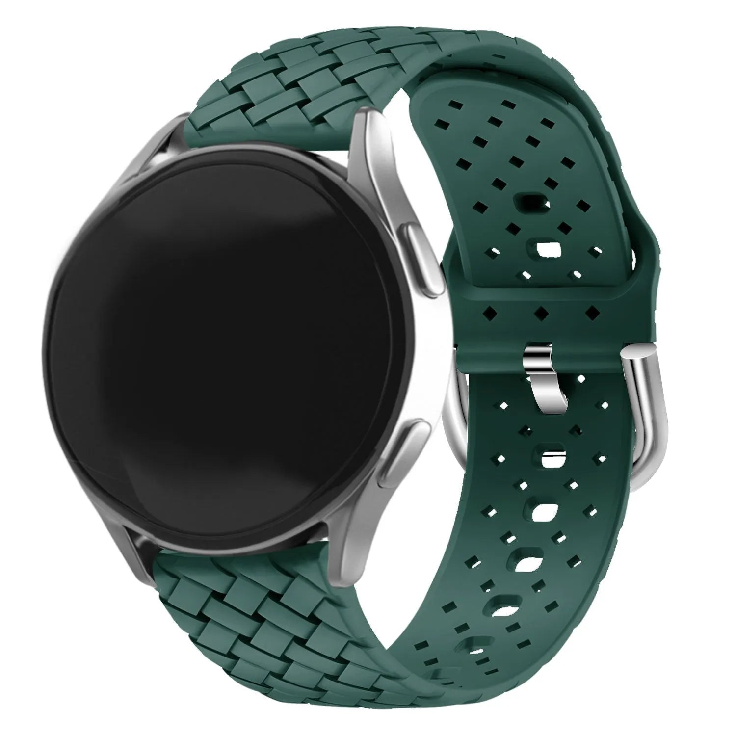 Correa silicona trenzada Amazfit Bip U (Pro) (verde oscuro)