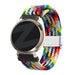 Bandz Pebble Round 2 - 14mm Gewebtes Nylonarmband (Regenbogen)