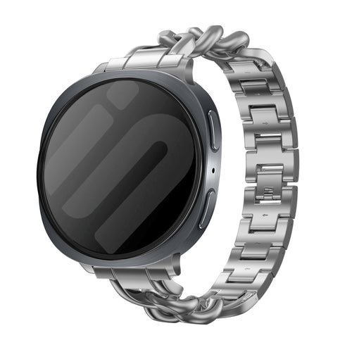 Samsung Galaxy Watch 8 - 40mm steel chain band (zilver)