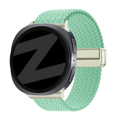 Bandz Samsung Galaxy Watch 9 - 40mm Magnetic Braided Strap (Mint)