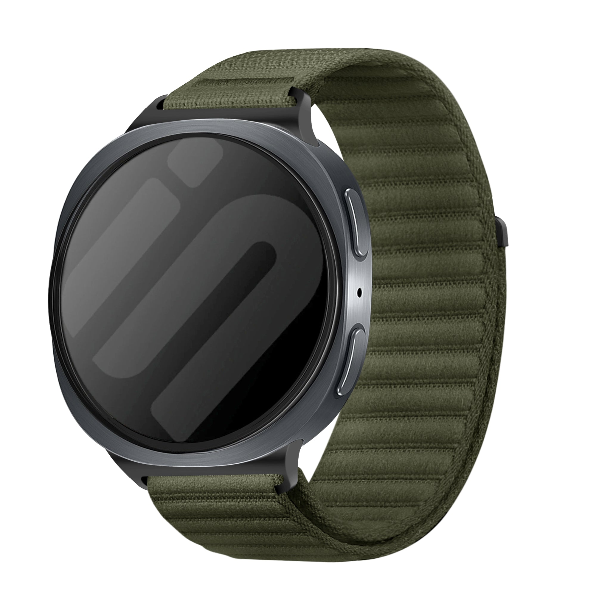 Bracelet nylon Wave Samsung Galaxy Watch 8 Classic (vert foncé)