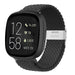 Fitbit Versa 3 verstelbaar gevlochten bandje (zwart)
